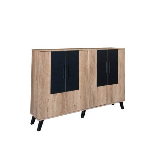 خزانة أحذية خشبية 2 أقسام صناعة ماليزي 5 مستويات ت...