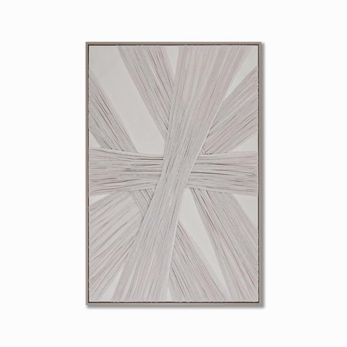 لوحة جدارية - تصميم عصري - لون رمادي