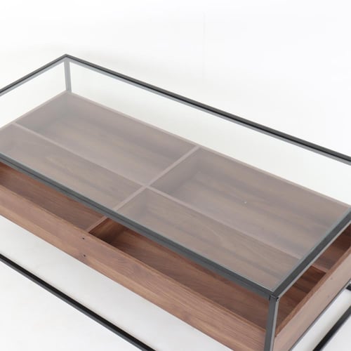 طاولة ألورا الزجاجية