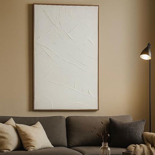 لوحة جدارية فنية بتصميم تجريدي بارز