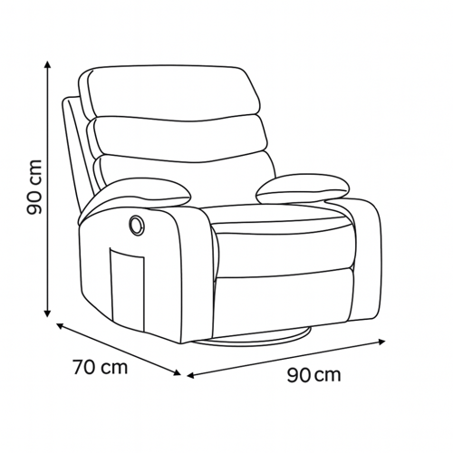 كرسي ريڤا استرخاء - بيج