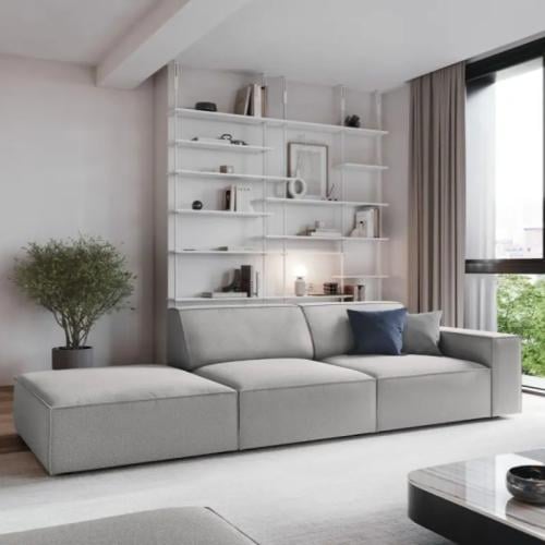 رويال | أريكة إكليبس الأنيقة ثلاثية المقاعد بقماش...