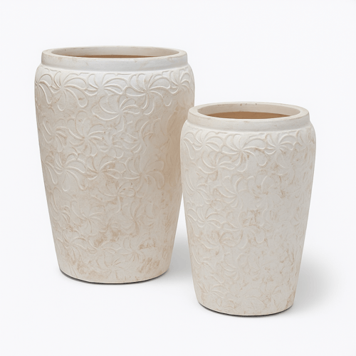 مزهرية ديكور بنقشة ناعمة تضيف لمسة أنيقة لأي مساحة...