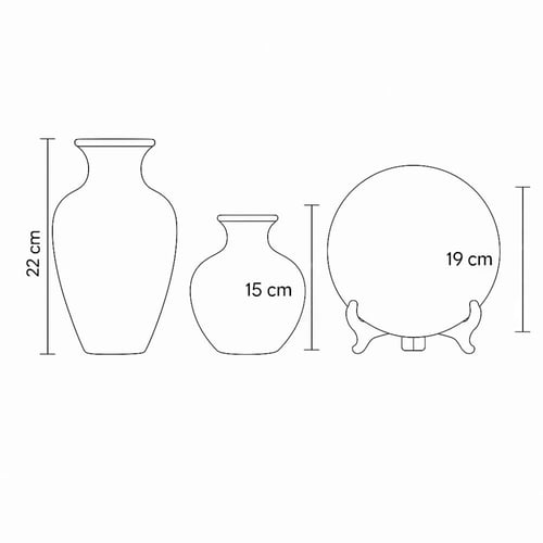 طقم ديكور سيراميك بلمسات ذهبية