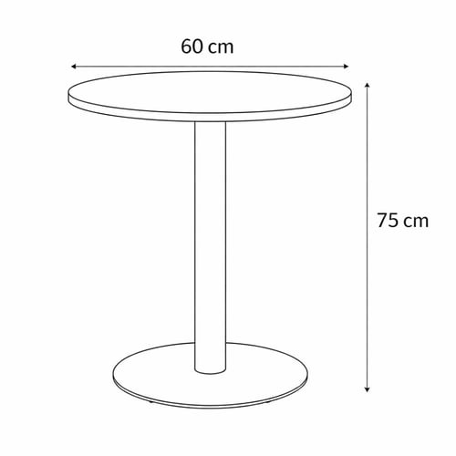 طاولة جانبية دائرية بتصميم بسيط وأنيق، سطح خشبي مع...