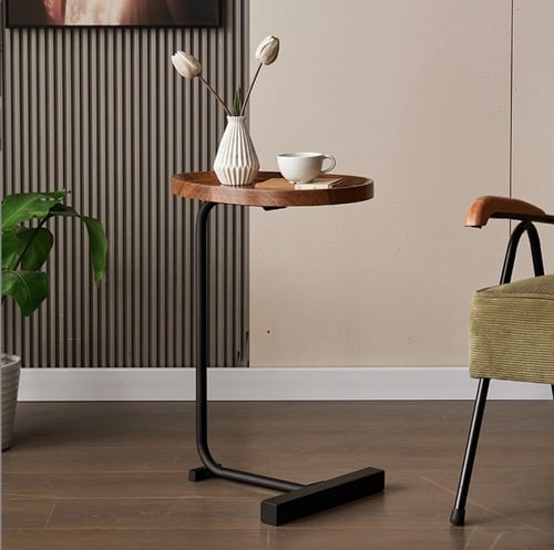 طاولة خدمة لوتس خشبية مفرد