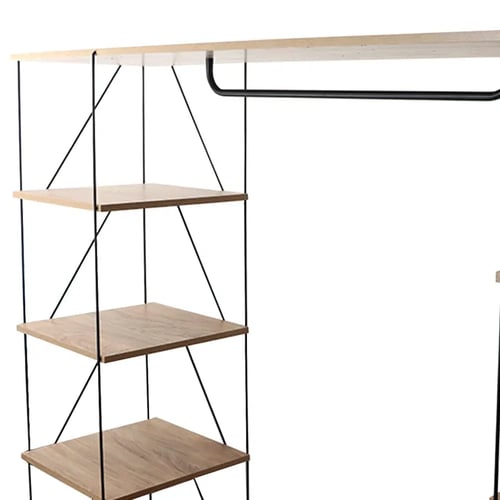 وحدة تخزين رفوف خشب ماليزي متعددة الإستخدام خشبي