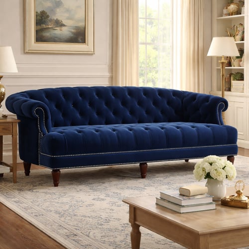 أريكة رويال إسنس إيز المخملية – 220×80×85 سم