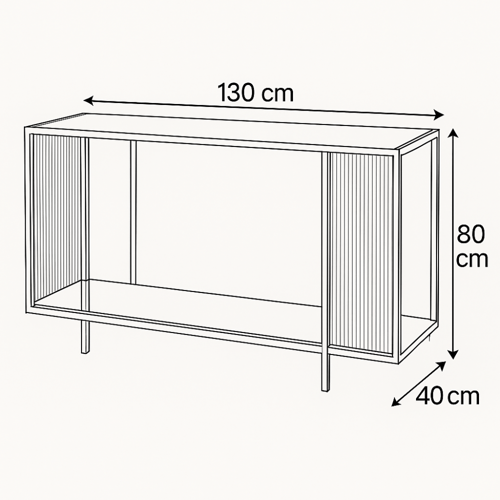 كونسول زجاجي عصري بلمسة خشبيه وأناقة بسيطة تناسب م...