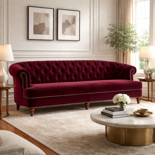 أريكة رويال إسنس إيز المخملية – 220×80×85 سم