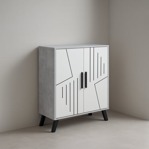 خزانة أحذية خشبية بابين 4 أدوار صناعة ماليزي , رما...