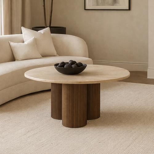 طاولة وسط قهوة خشب