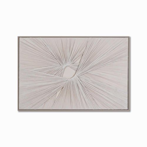 لوحة قماشية - تصميم تجريدي - إطار خشب