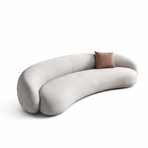 رويال | أريكة القمة المتطورة على شكل حرف L - بيج و...