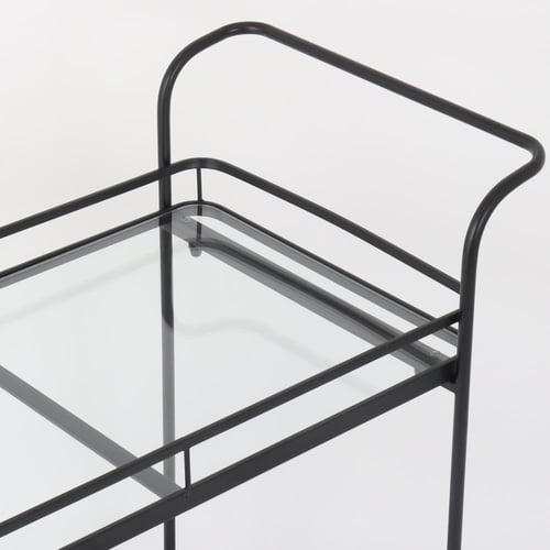 عربه تقديم دورين زجاج - مقبضين لليد