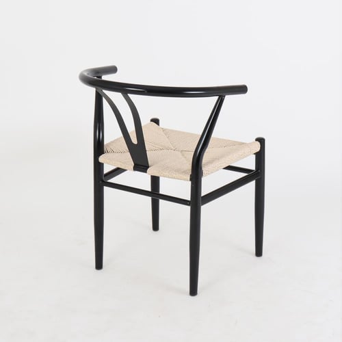 كرسي بريز باللون الأسود - قاعدة بيج