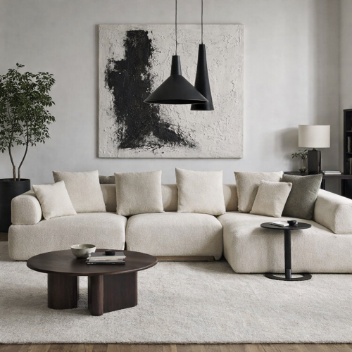 رويال | كنبة زاوية إيليجنس بتنجيد شانيل ناعم – لون...