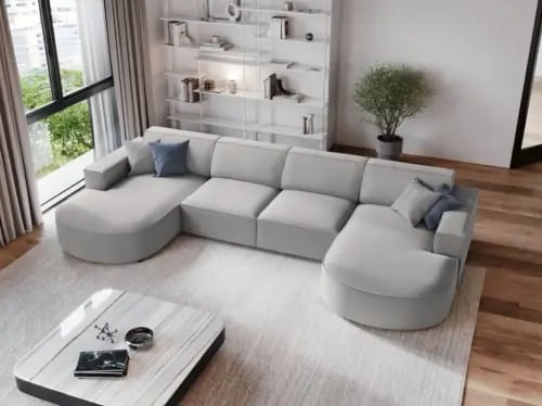 أريكة حرف L من رويال فيرنشر – مقاس 300×190 سم – قم...