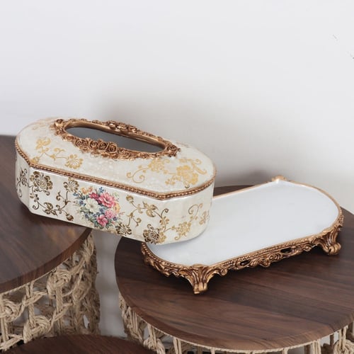 تحفه غطاء مناديل سيراميك باللمسه الايطالية