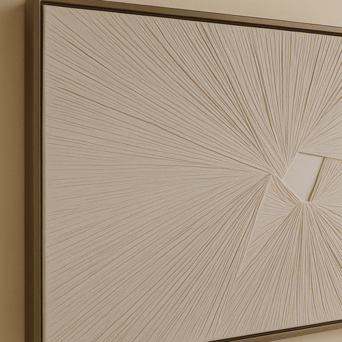 لوحة كانفس - تصميم تجريدي - لون رمادي