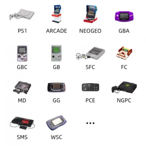 جهاز العاب RG35 الجديد اكثر من 7.000 لعبة