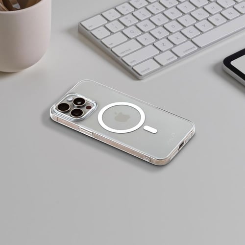 دارك - SLIM جراب ماق سيف لاجهزة الايفون - شفاف