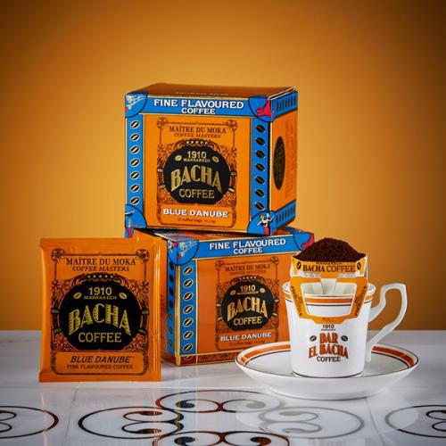 علبة هدية من أكياس قهوة الدانوب الأزرق