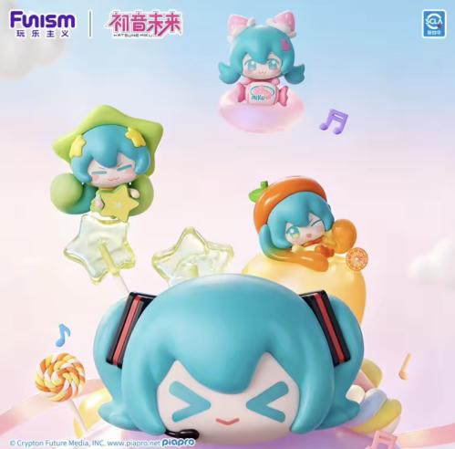Hatsune Miku Dopamine Qface 3 pieces / ٣ مجسمات في كل صندوق