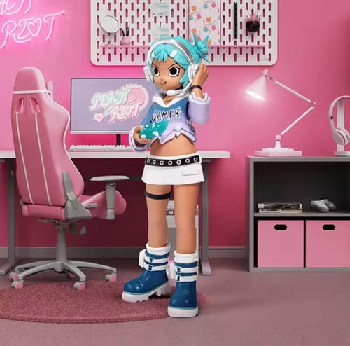 Rush Hour Peach Riort Pop Mart