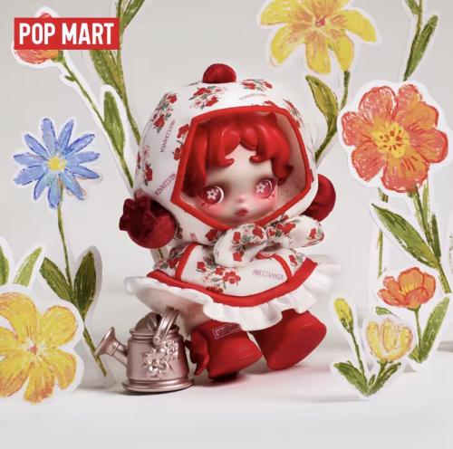 Skull Panda Amid Flowers Plush Doll