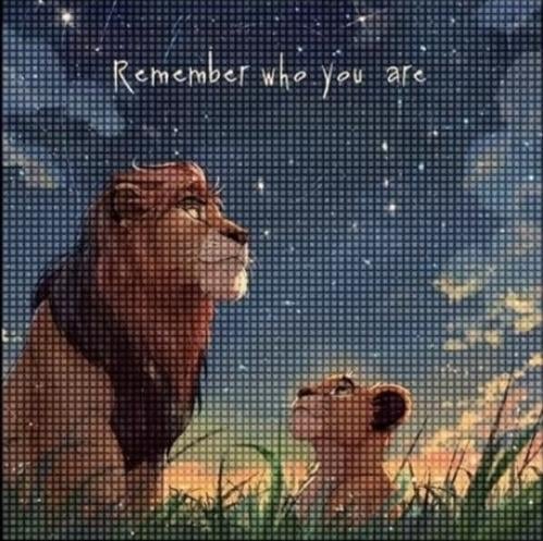 لوحة كريستال - Remember who you are