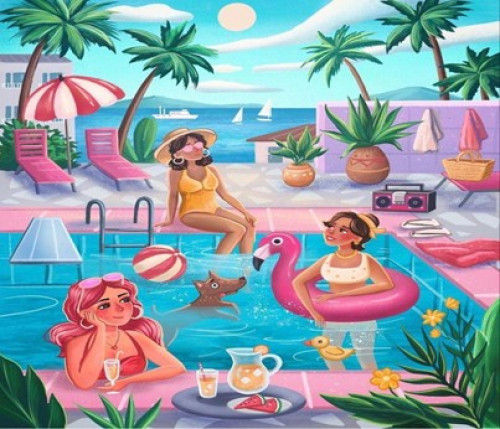 لوحات تلوين مرقمة | Summer Vibes