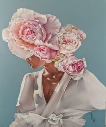 لوحات تلوين مرقمة _ Flowery Girl 12