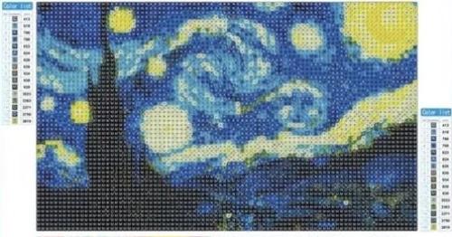 لوحة كريستال | Starry night