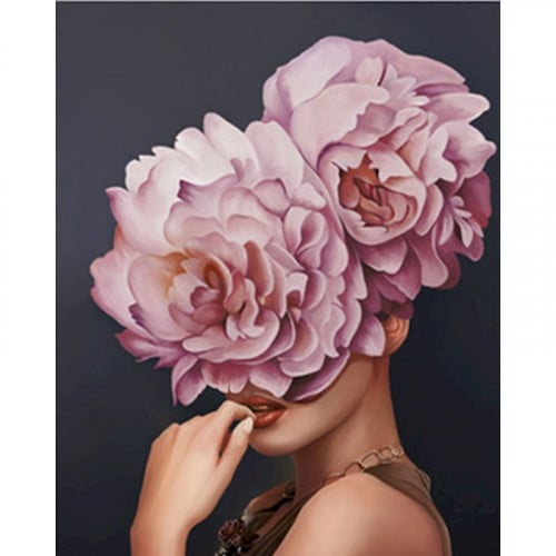 لوحات تلوين مرقمة _ Flowery Girl 5