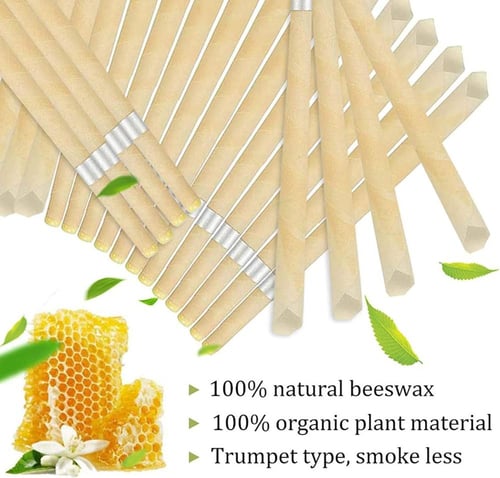 أعواد تنظيف الأذن بالشمع النحل الطبيعي