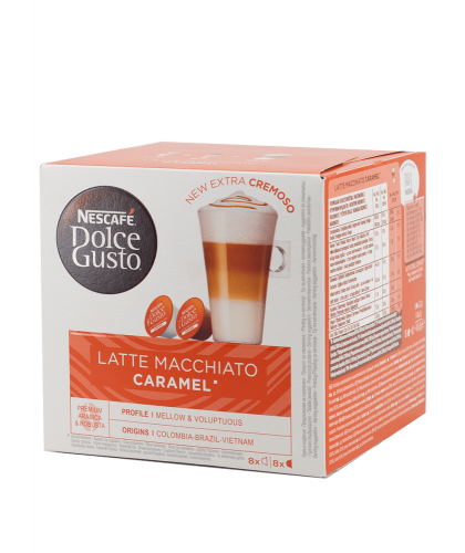 كبسولات دولتشي | لاتيه ماكياتو كراميل
