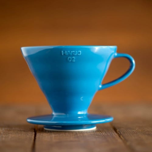 قمع ترشيح سيراميك (أزرق تركوازي) حجم (02) من هاريو