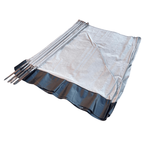 رواق رحلات البر حديد ماصورة لون ابيض مقاس 1.5×8 مت...