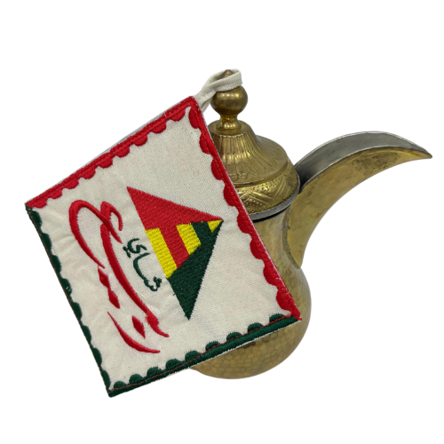 بيز شعار شاي ربيع شعار كبير 13×13سم