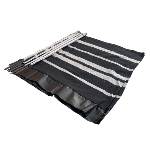 رواق رحلات البر حديد ماصورة لون اسود مقاس 1.2×8 مت...