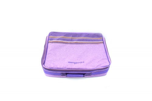 شنطة شاي وقهوة الصمان بطانة PVC قماش بنفسجي كبير