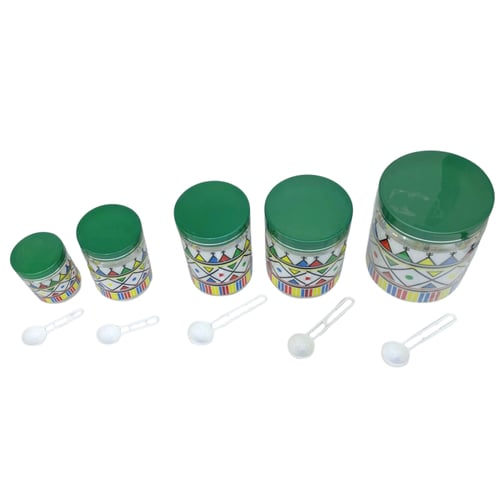 طقم علب برطمان عسيري 5 مقاسات