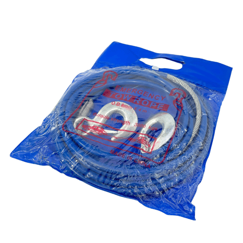 واير سحب حديد 3طن 4متر ازرق بجراب