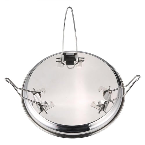 صحن بأرجل ستانلس ستيل هندي السنيدي 55 سم