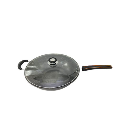 مقلى اسود بغطاء زجاج مقاس 34سم SH23237