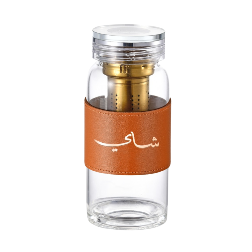 زمزمية شاهي وقهوة فاخر بني EX-85651