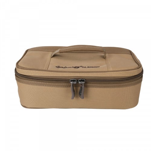 السنيدي شنطة بيالات وفناجيل 9 قطع قماش بي في سي SN...