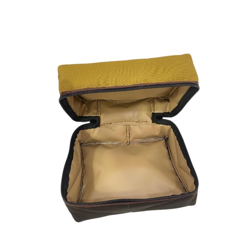 طقم شنط عزبة لون بني عودي ثلاث احجام