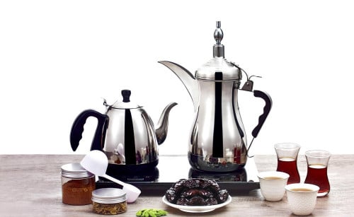 طقم دلة الخليج الكهربائي مع حقيبة فاخرة فاخر قهوة...